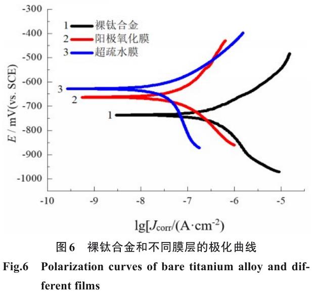 鈦合金表面超疏水膜的制備及其耐蝕性與機械穩(wěn)定性