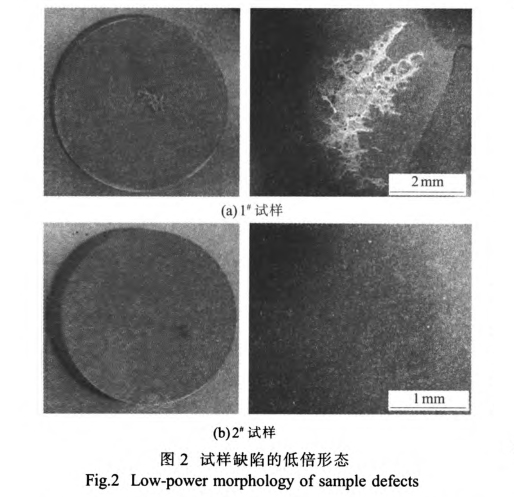 試樣缺陷的低倍形態